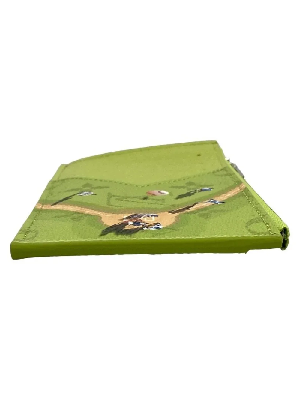 Louis Vuitton Coin Card Holder Baseball Green Stadium